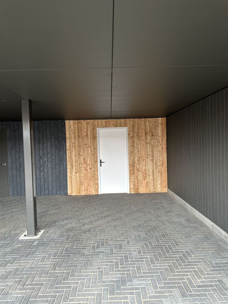 Carport tussenwand en deur