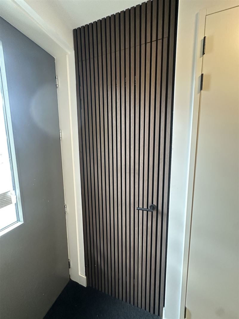 Meterkastdeur bekleed met akoestische panelen, Aalst-Waalre